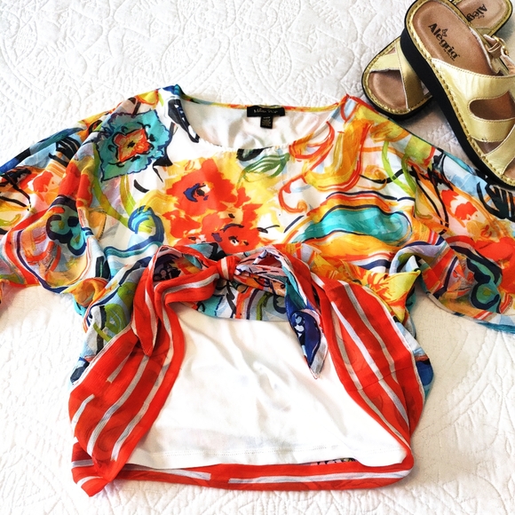 Attached cami/ sheer blouse. - Picture 3 of 10